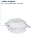 thumbnail image 6 of ClearSeal Hinged-Lid Plastic Containers, 5.8 x 6 x 3, Clear, Plastic, 125/Pack, 4 Packs/Carton, 6 of 8