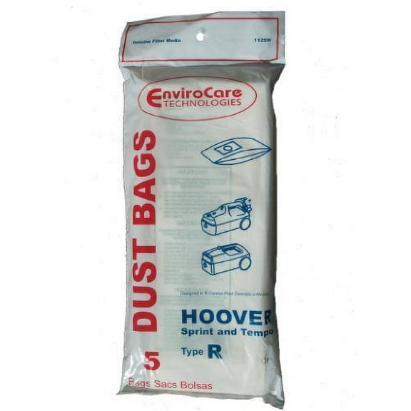 50 Compatible with Hoover Type R Sprint, Tempo, Allergy Vacuum Bags, Sprint, Tempo, Hornet, Port