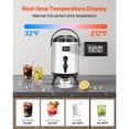 thumbnail image 2 of KFFKFF Insulated Beverage Dispenser, 1.5 Gal/6L Stainless Steel Thermal Drink Server with Spigot & Temperature Display, Ideal for Hot and Cold Beverages, Perfect for Tea, Coffee, and Water in Cafes, 2 of 9