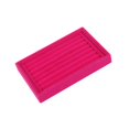 thumbnail image 2 of kurtrusly Stackable Jewelry Tray Multipurpose Portable Velvet for Rings Earring Bangle Flannel Pink 227x146x31mm 1Set, 2 of 6