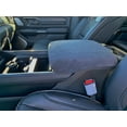 thumbnail image 2 of Auto Console Covers- Fits the the Ram 1500, 2500, 3500 2019-2024 (All Makes and Models with 5 passenger seating) Center Console Armrest Cover Fleece - Dark Gray, 2 of 3
