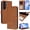 Brown, variant on Flip Case for Samsung Galaxy S23 RFID Blocking Magnetic Clasp Wallet Case with 3 Card Slots and Kickstand Function
