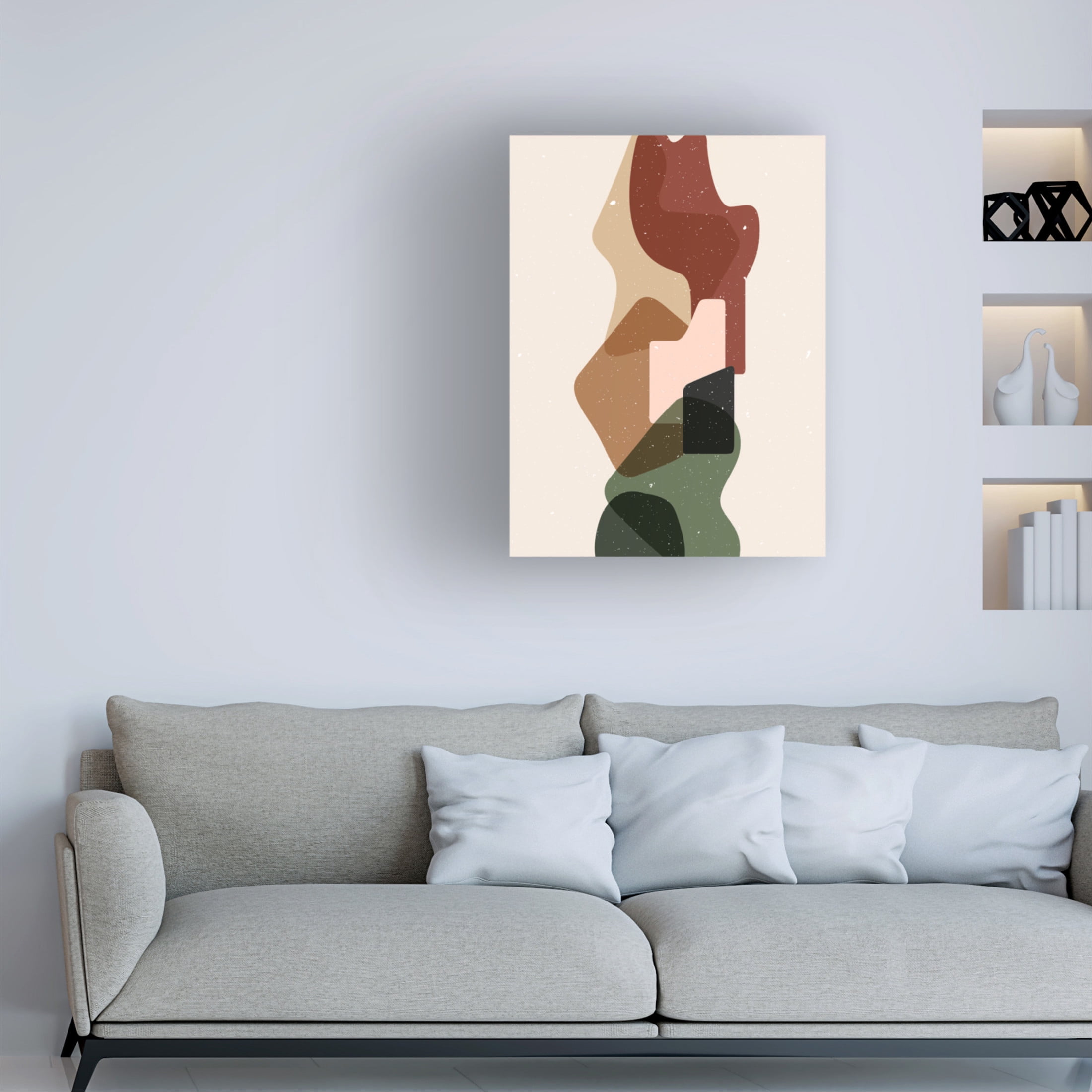 Trademark Fine Art NKTN Abstract composition 12 Canvas Wall Art
