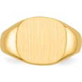 thumbnail image 4 of 10K Yellow Gold 10Ky 12.0X13.5Mm Open Back Men's Signet Ringsize 10 (Width 4 To 12.5) - Jbsp, 4 of 5