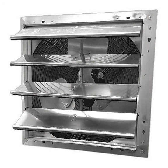 Dayton Shutter Mount Exhaust Fan, 16", Variable Speed, 1095 cfm 484X39