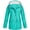 Green, variant on Lovskoo Women's Rain Jacket Sport Casual Waterproof Windbreaker Solid Rain Jacket Outdoor Plus Size Hooded Raincoat Windproof Light Blue
