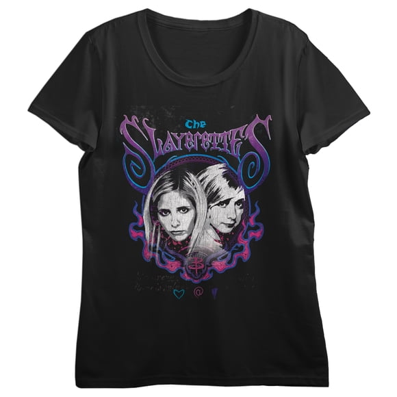 Buffy The Vampire Slayer Slayerettes Crew Neck Short Sleeve Women's Black T-shirt
-Small
