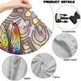 thumbnail image 6 of Xoenoiee Boho Mandala Dragonfly Stained Glass Pattern Gaming Chair Cover Cat Scratch Proof Gaming Chair Slipcover with Armrest, Stretchable Waterproof Office Desk & Racing Chair Cover, Universal Fit, 6 of 7