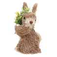 thumbnail image 4 of 1Pc Hand-woven Straw Rabbit Adornment Emulation Animal Desktop Ornament, 4 of 7