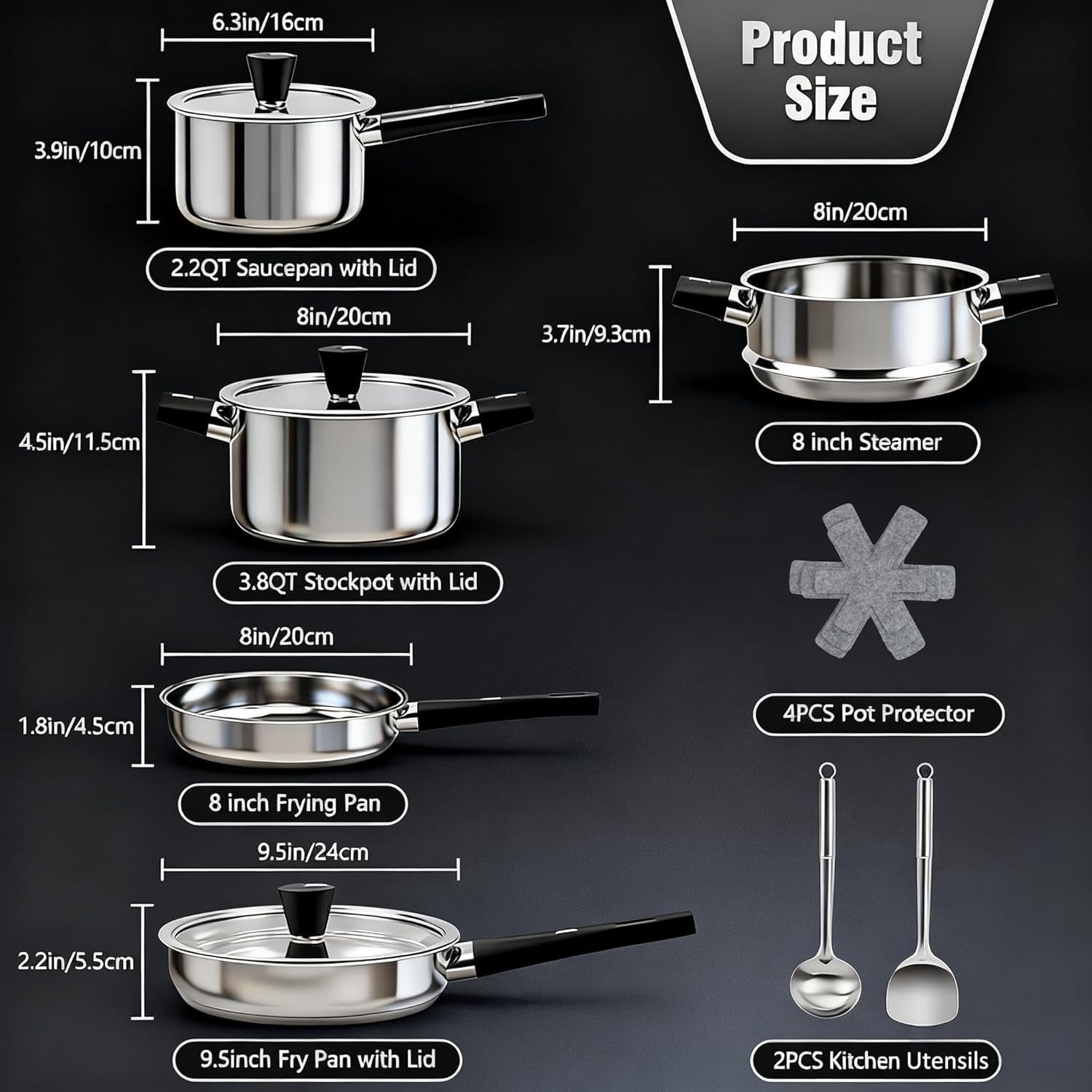 T-fal, Ingenio Expertise Nonstick Cookware Set, 13 Piece