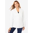 thumbnail image 6 of Jessica London Women's Plus Size Leather Blazer, 6 of 6