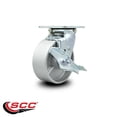 thumbnail image 2 of 5 Inch Semi Steel Swivel Caster with Ball Bearing and Brake Service Caster, 2 of 2