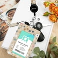 thumbnail image 6 of Double Sided Clear Badge Holder Leather ID Badge Holder with Quick Release Buckle,Safety Adjustable Lanyard & Retractable Reel, Cute Card Name Tag Lanyard ID Protector Bage for Nurse Teacher Work, 6 of 7