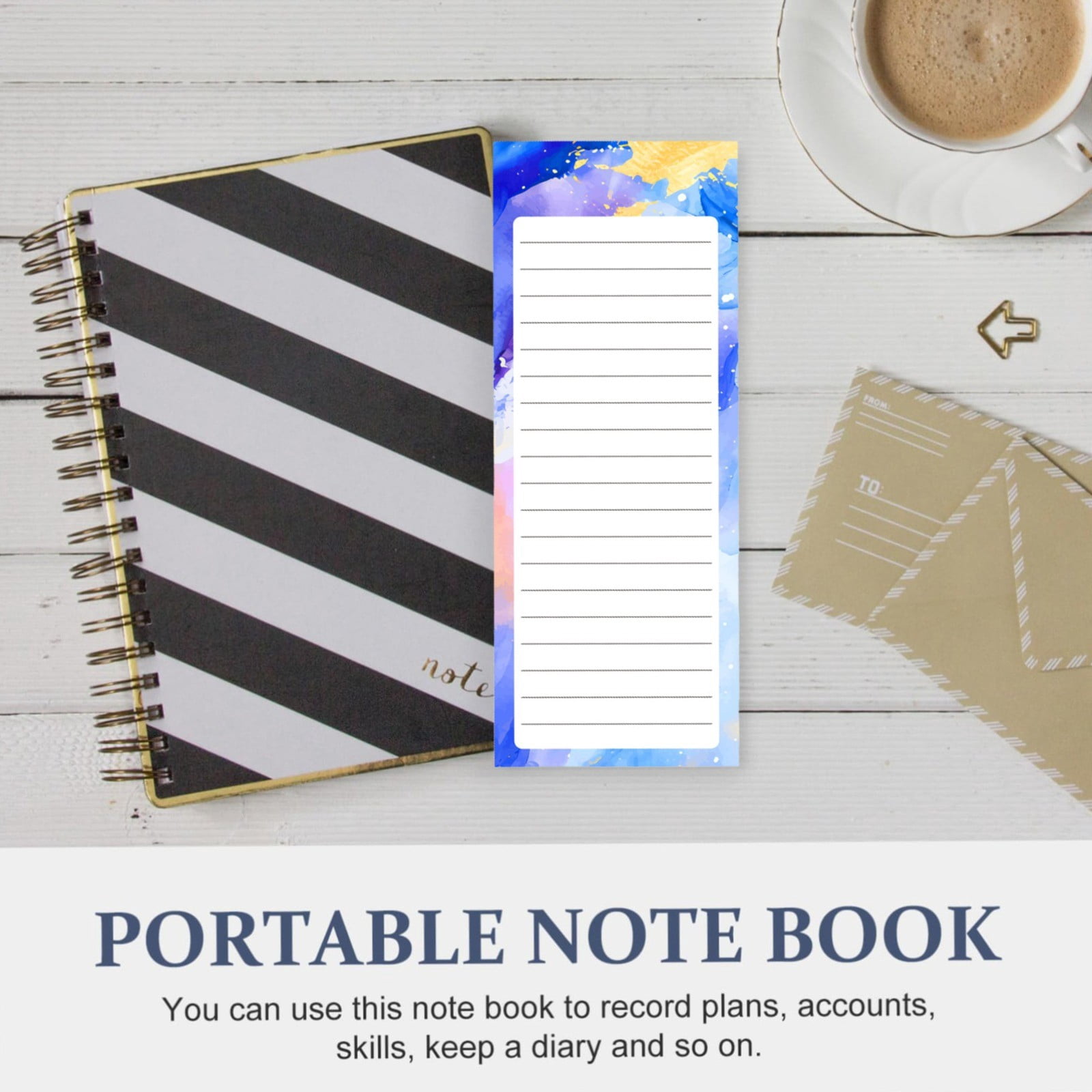Tearable Rubber Head Notepad Horizontal Lined Paper for Daily Plans, Time Management, and Memos