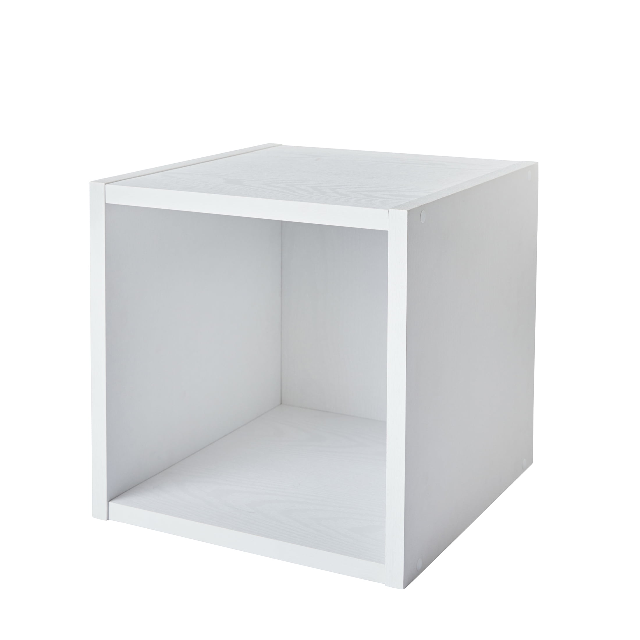 Better Homes & Gardens Wall Mounted Cube Shelves, Set of 4, Light Honey and White Textured Finish