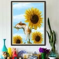 thumbnail image 4 of Kit De Pintura 5D Para Adultos Y Niños, Kit Digital De Arte De Girasol Diy Con Accesorios, Bordado De Punto De Cruz, Girasol Con Imagen De Gato Para Decoración De Pared Del Hogar Kearding HA035928-00, 4 of 6