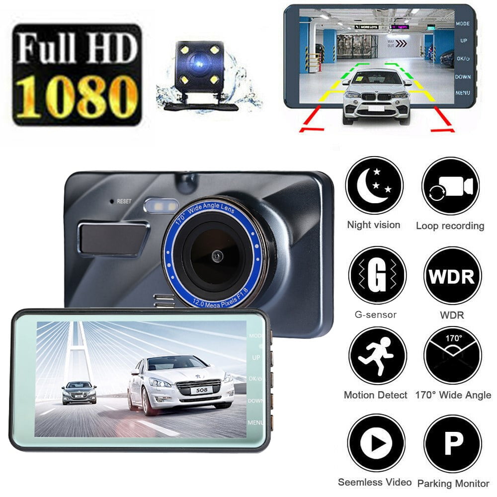 G-Sensor Rexing V1 3rd Generation 4K UHD WiFi Car Dash Cam 2.4 LCD 170° Wide Angle Dashboard Camera Recorder with WiFi WDR Loop Recording 16GB Card 