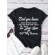 thumbnail image 1 of Letter Print Crew Neck T-shirt, Short Sleeve Casual Top For Summer & Spring, Women's Clothing, 1 of 5