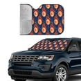thumbnail image 4 of Bingfone American Football and Fire Flames Car Windshield Sun Shade Protector Keep Your Vehicle Cool Sun Shield Visor Cover Foldable-Medium, 4 of 9