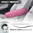 thumbnail image 7 of Yuyamidu 2 PCS Armrest Cover for Car Pink Car Armrest Protective Cover Auto Decorative Accessories Anti-Scratch Front Seat Armrest Cover for Most Cars, 7 of 7