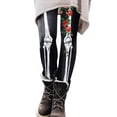 thumbnail image 3 of LILIYA Women's Halloween Leggings 3D Pumpkin Print Cos Outfit Stretchy Soft High Waisted Workout Sports Yoga Pants Casual Plus Size Streetwear, 3 of 6