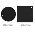 thumbnail image 2 of Dopebox Clearance Bathroom Rubber Mat, Mat Set Heat Insulation Table Mat Kitchen Pot Scalding Mat Kitchen Mat Casserole Mat Oven Heat Insulation Mat, Microfiber Rubber Backed Rugs (Black), 2 of 10