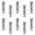 thumbnail image 2 of 10 Pcs Rivets à Écrou Pétale pour Installation Métallique en Plastique et Panneau de Presse 1.1 Po, 2 of 9
