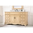 thumbnail image 2 of Elegant Lighting Vf30460 Francis 60" Free Standing Single Basin Vanity Set - Beige, 2 of 8