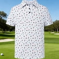 thumbnail image 2 of YAYUBA Polo Shirts for Boys Button Solid Color Print Performance Short Sleeve Athletic T-Shirts Quick Dry Funny Tees Clothes for Boy Size, 7-8 Years, White, 2 of 3