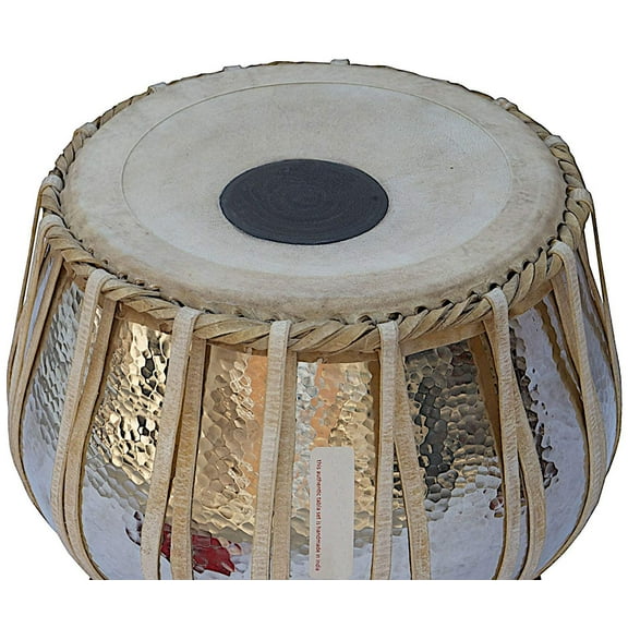 Sai Musical Sheesham Wood Hand Made Copper Tabla Set Bronze Color