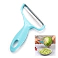 thumbnail image 1 of Vegetal, patata, pelador de frutas, máquina cortadora de repollo, cocina triturada, cuchillo pelador de acero inoxidable, gadget, repollo rallado (azul), 1 of 5