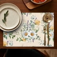 thumbnail image 5 of Pioneer Flower Floral Print Pattern Summer Placemats Table Placemats Set Of 4-Linen Kitchen Washable Placemats Table Mats 12x18 Inch Non-Slip Heat Resistant, 5 of 5
