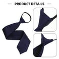 thumbnail image 3 of DRAFIDEEP Men's Dark Pre-Tied Zipper Tie, Professional Look for Business, Formal Occasions, and Special Events, 3 of 8