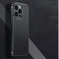 thumbnail image 1 of Phone Case for Iphone 14 15 plus pro max Cross grain genuine leather phone case, 1 of 3