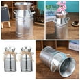 thumbnail image 2 of 2pcs Metal Flower Bucket Farmhouse Style Vase Rustic Flower Pot Desktop Ornament, 2 of 8