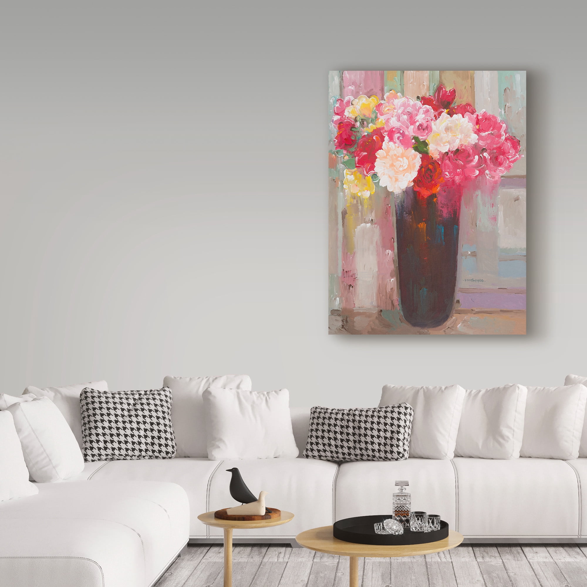 Hooshang Khorasani 'Love In Bloom' Canvas Art