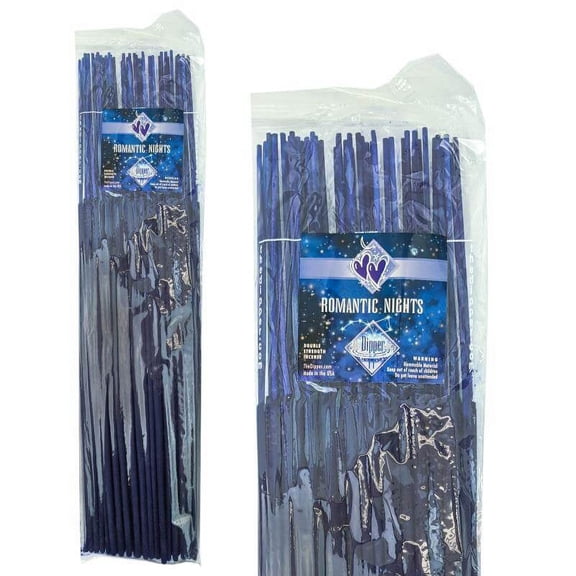 The Dipper 19" Jumbo Incense Sticks 50 Count Pack Double Strength - Romantic Nights Scent