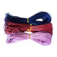 thumbnail image 1 of 3 piezas 80 metros de cordón de encerado 1 mm Azul + Rojo Azul + Rojo + Violeta Sunnimix Cables encerados de algodón, 1 of 7