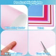 thumbnail image 2 of Uxcell 20Pcs Glitter Cardstock Paper, 250gsm Sparkly Paper Light Pink 10x10 inch, 2 of 5