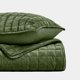 thumbnail image 5 of Juego de edredón RECYCO Luxury Velvet Full Queen con 2 fundas Loden, 5 of 7
