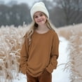 thumbnail image 3 of Children's Oversized Sweatshirts Hoodies Boys And Girls Casual Long Sleeve Hoodies Cute Oversized Fleece Sweatshirt Tops Fall Outfits Fashion Clothes, 3 of 7