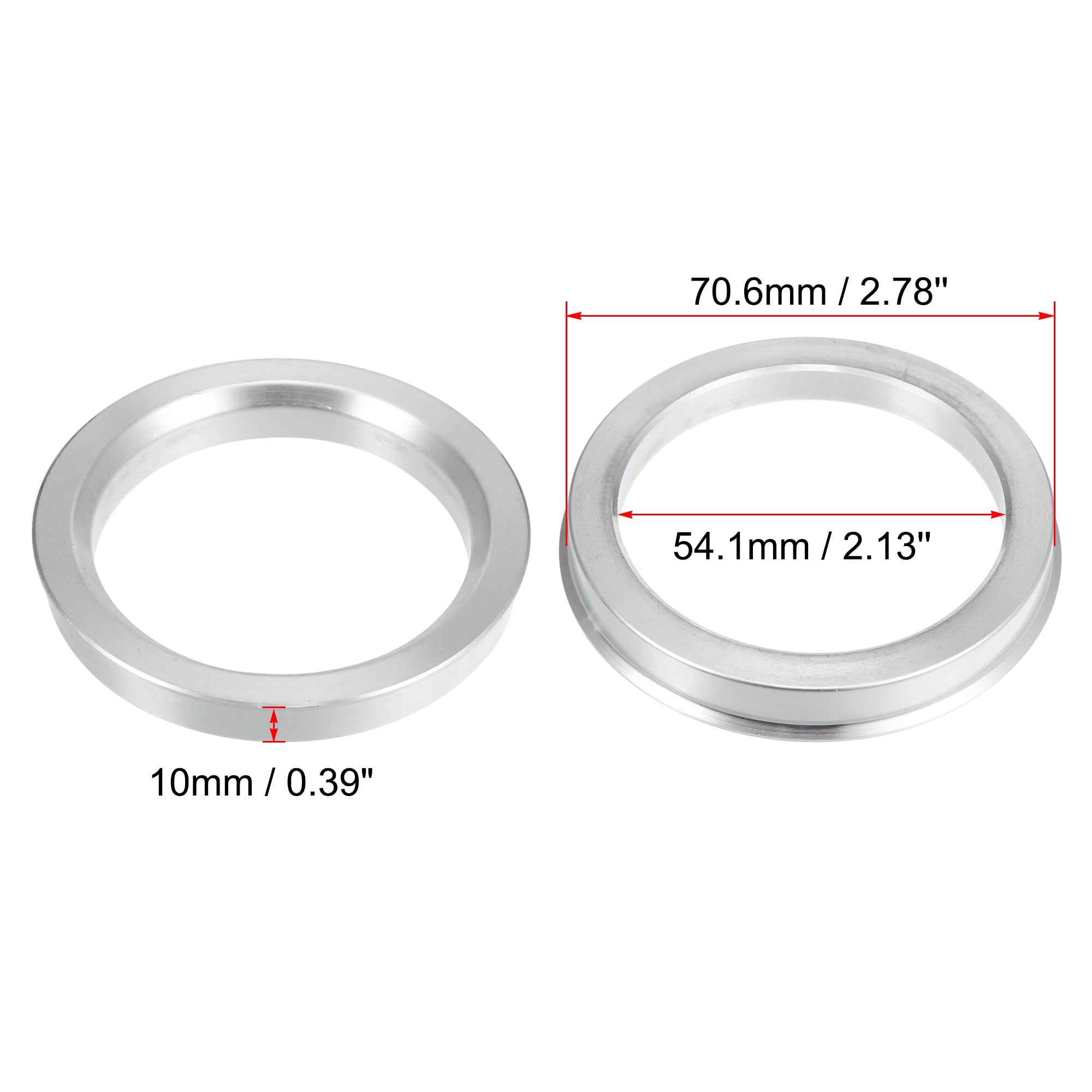 Unique Bargains 4pcs 70.6mm to 54.1mm Car Hub Centric Rings Wheel Spacer
