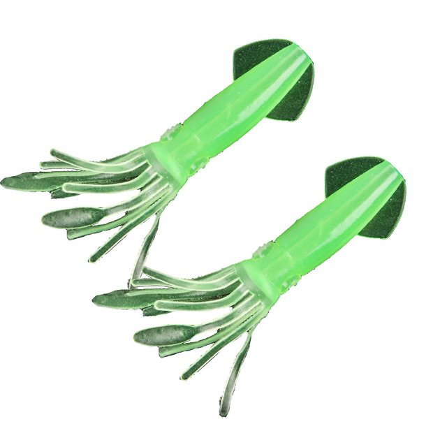Cebo de pulpo suave de Pvc, 2 uds., 10,5 cm/8,5g, realista, reutilizable, noctilucencia, cebo de pulpo falso, accesorio de pesca