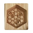 thumbnail image 1 of 3D Wooden Cookie Cutter Embossing Mold - Fun DIY Shapes for Biscuits. Ideal for Parties, Anniversaries & Daily Baking. Easy to Use, Non-Stick & Perfect Gift for Bakers, 1 of 6