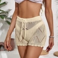 thumbnail image 4 of Traje de Baño Bikini de Punto con Cintura Alta y Aberturas para Mujer Albaricoque L, 4 of 6