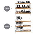 thumbnail image 4 of Yuarrent Organizador de zapatos de 8 piezas, solución de almacenamiento ecológica, ahorra espacio, zapatos Almacenamiento y organización del hogar, 4 of 4