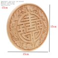 thumbnail image 2 of Flower tallado Apliques de madera natural for muebles Muebles sin pintar Molduras de madera Descalen Estatuillas decorativas, 2 of 7