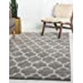 thumbnail image 3 of Unique Loom 3128596 8 x 10 ft. Philadelphia Trellis Rectangular Rug, Light Gray, 3 of 10