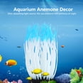 thumbnail image 6 of NFTIGB Simulation Artificial Silicone Sea Anemone Coral Ornament for Aquarium Fish Tank Decor, Glow in the Dark Aquatic Landscape Enhancer, Safe and Non-Toxic Submersible Decoration, Blue color, 6 of 9