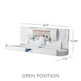 thumbnail image 3 of Foundations SafetyCraft Horizontal Wall-Mounted Baby Changing Station, 250 lb Capacity, Light Gray (100-EH-SC), 3 of 4